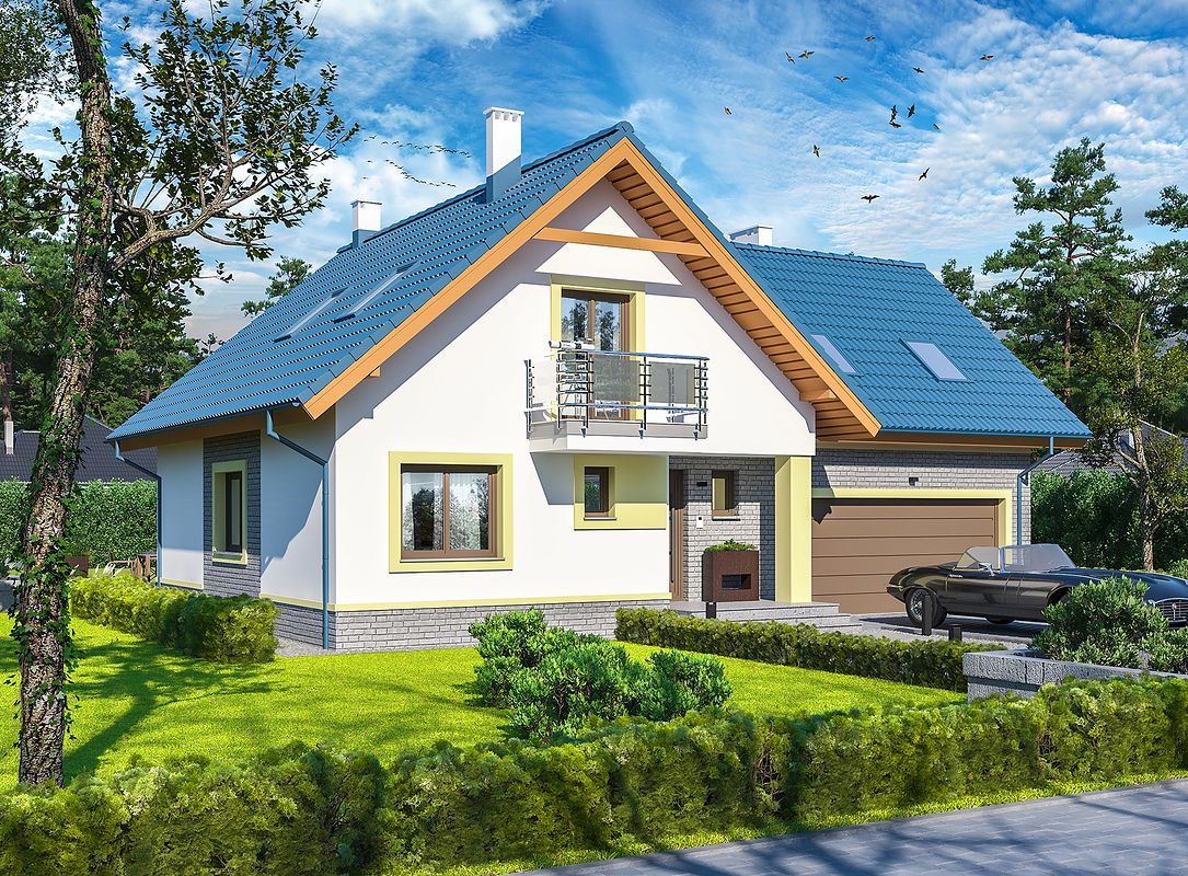 Проект дома EDF-6169-24