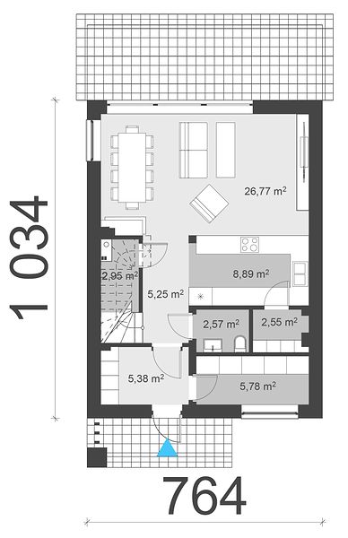 План 1 этажа дома BHK-6529-86 План 1 этажа дома BHK-6529-86
