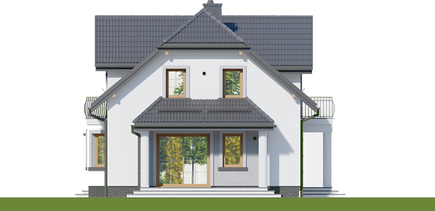 Фасад дома EEH-9917-17 Фасад дома EEH-9917-17
