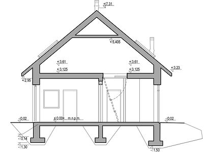 Фасад дома ECE-8374-35 Фасад дома ECE-8374-35