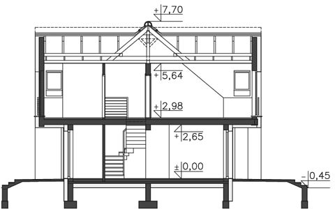 Фасад дома BDK-3675-33 Фасад дома BDK-3675-33