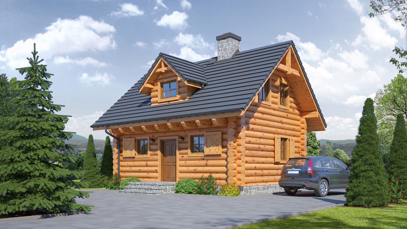 Проект дома EKK-4558-14